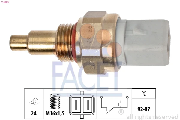 Sensor, temperatura del refrigerante (encendido el ventilador del radiador) Honda Prelude 2 (AB)