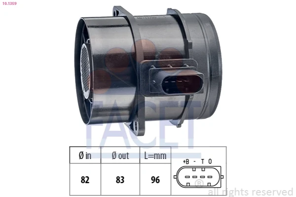Sensor De Flujo De Aire/Medidor De Flujo (Flujo de Aire Masibo) Mercedes Sprinter 3,5-t (906)