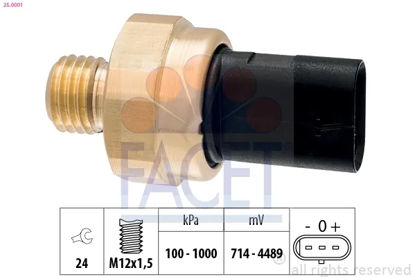 Sensor de presión de aceite 250001 Facet