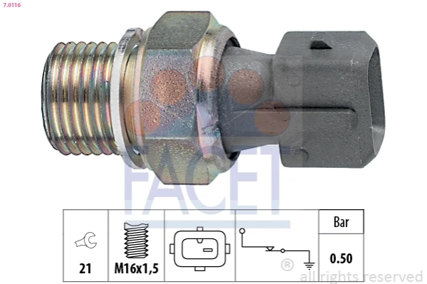 Indicador, presión del aceite Citroen ZX (N2)