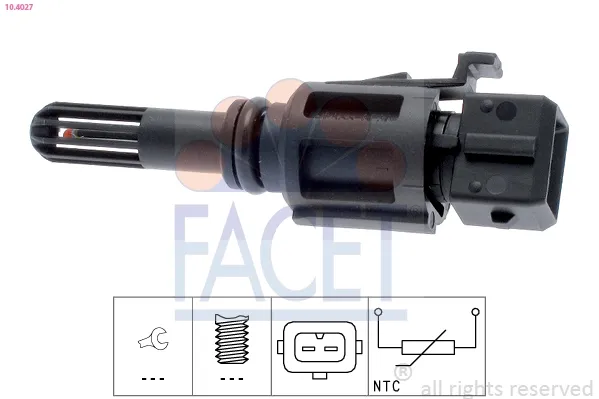 Sensor, temperatura del aire de admisión BMW 3 sedán (E36) (1990 - 1998) precio, desde