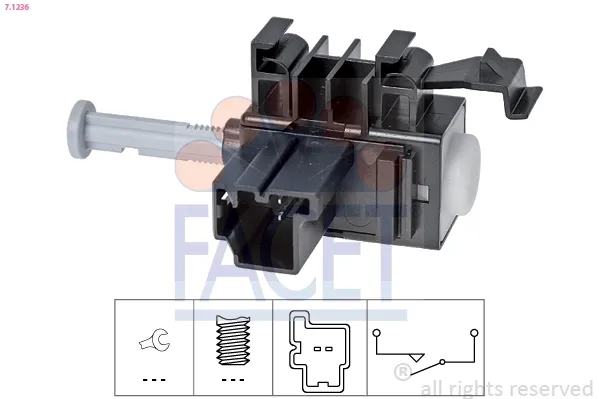 Interruptor de embrague 71236 Facet