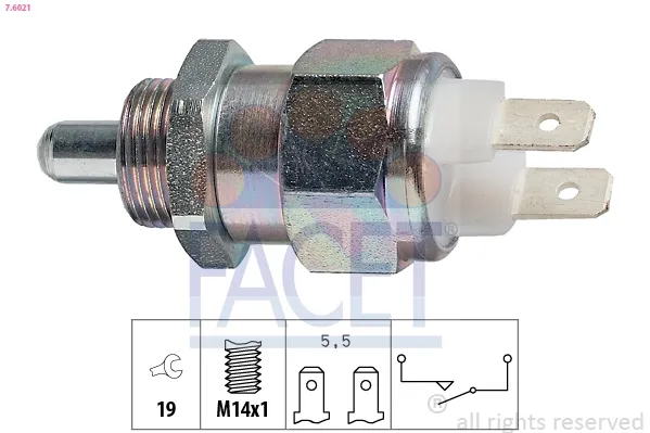 Sensor de marcha atrás 76021 Facet