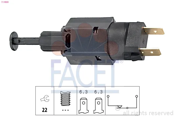 Interruptor de luz de freno 71050 Facet