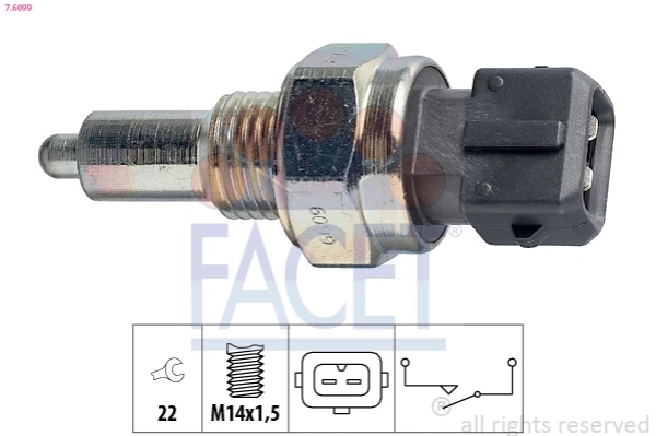 Interruptor, piloto de marcha atrás Audi A8 D2 (4D2, 4D8)