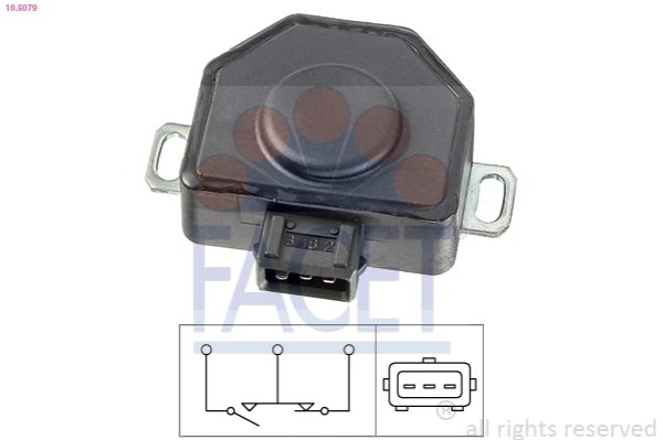 Sensor, posición mariposa Renault 19 1 (D53)