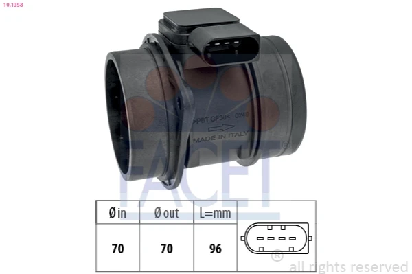 Sensor De Flujo De Aire/Medidor De Flujo (Flujo de Aire Masibo) Mitsubishi Colt 6 (Z3A)