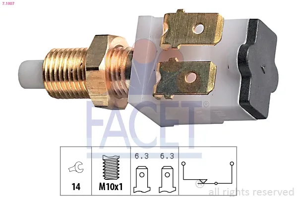 Interruptor de luz de freno 7700562527 Renault (RVI)