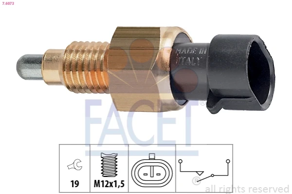 Interruptor, piloto de marcha atrás Opel Combo B 