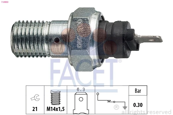 5940619 Fiat/Alfa/Lancia indicador, presión del aceite