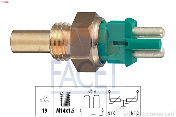Sensor de temperatura 73140 Facet