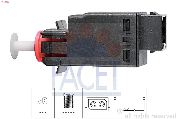 Interruptor de luz de freno 71058 Facet