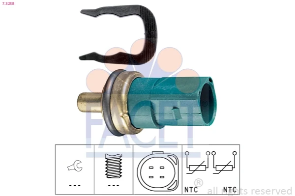 7.3258 Facet sensor de temperatura del refrigerante