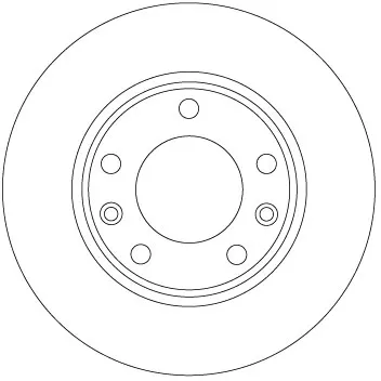 Disco de freno trasero DF6910 TRW