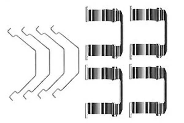 Juego de resortes de sujeción de pastillas de freno delanteras Mazda 626 IV