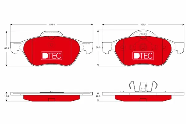  Pastillas de freno delanteras Renault Laguna 2