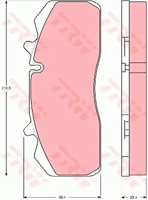 Pastillas de freno GDB5083 TRW