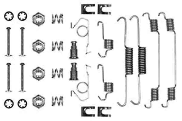 Kit de montaje de zapatas de freno traseras Ford Fiesta Mk2