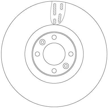 Disco de freno DF6140 TRW