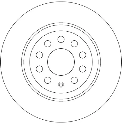 Disco de freno trasero TRW DF6504