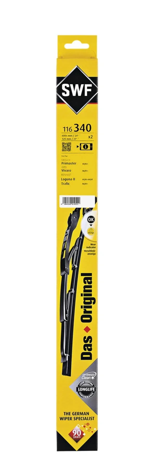 Juego de limpiaparabrisas de luna delantera, 2 piezas Peugeot 4007 (GP)