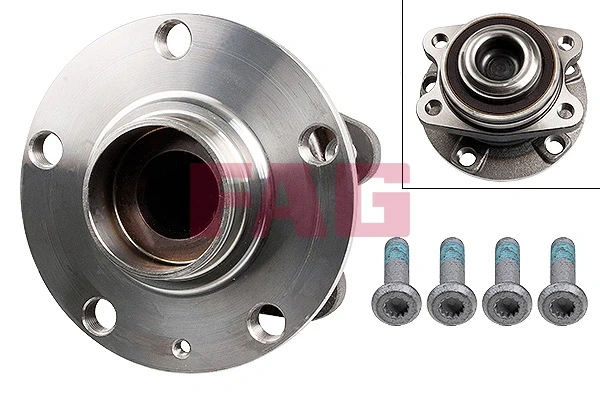 Cubo de rueda trasero 4F0598611B VAG