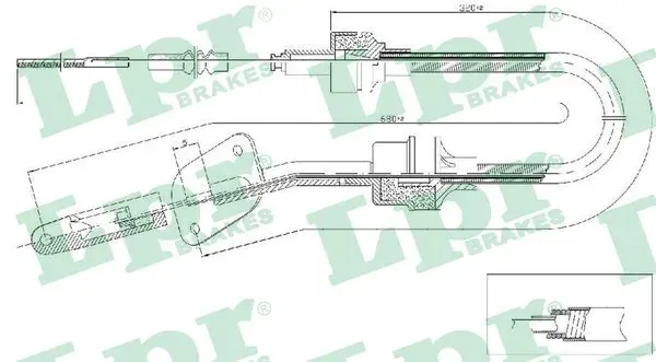 Cable de embrague C0064C LPR