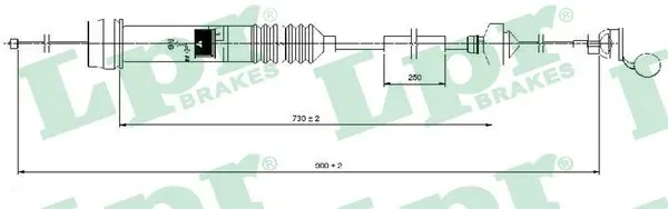Cable de embrague C0013C LPR