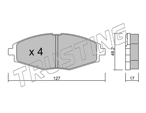 Pastillas de freno delanteras 3020 Trusting