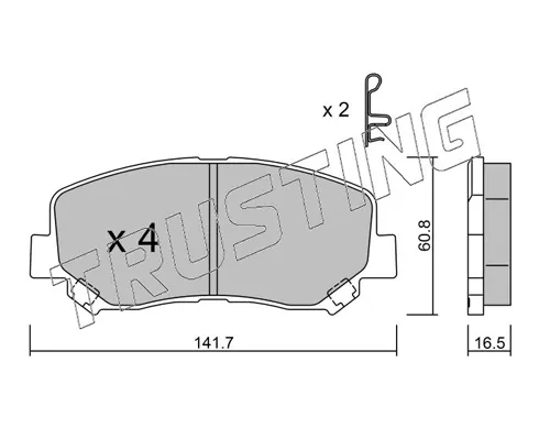 Pastillas de freno delanteras Mazda CX-5 1 KE, GH