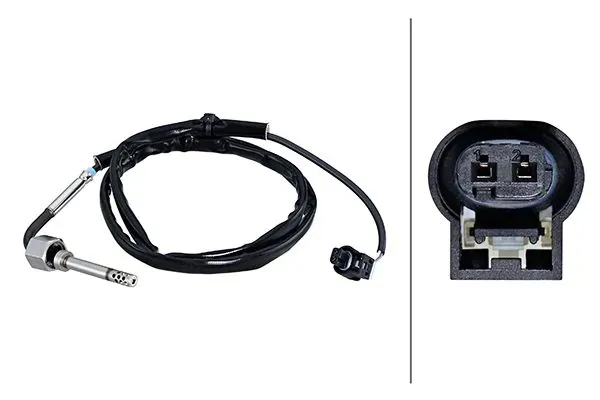 Sensor de temperatura de gases de escape antes del filtro de partículas 6PT010376491 HELLA