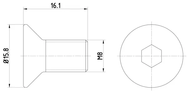 Tornillo de disco de freno Mazda 2 II
