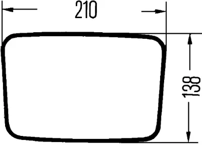Retrovisor HELLA 8SB003609061