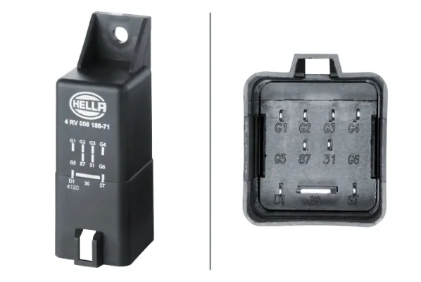 Relé de bujías incandescentes para Skoda Fabia II 5J2, 542, 572, 582