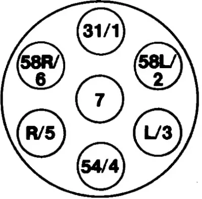 Toma eléctrica del remolque HELLA 8JB008085001