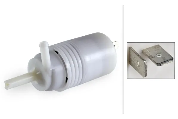 Bomba de agua limpiaparabrisas, delantera 8TW004223031 HELLA