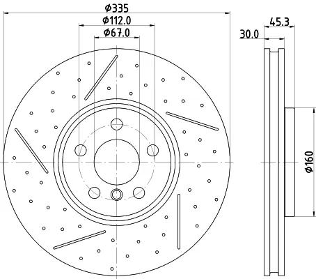 Disco de freno 8DD355133091 HELLA