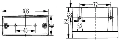 Piloto de marcha atrás HELLA 2ZR006609081