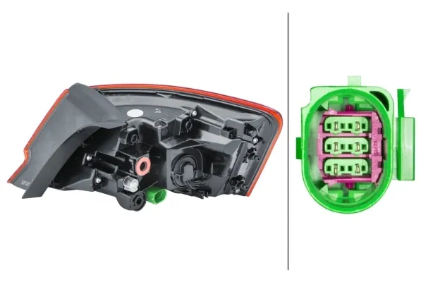 Piloto trasero exterior izquierdo 2SD012831031 HELLA
