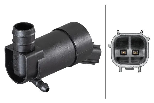 Bomba de agua limpiaparabrisas, delantera 8TW006848171 HELLA