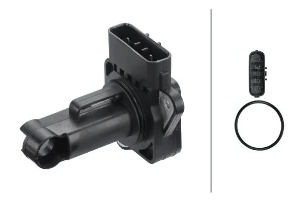 8ET009142921 HELLA sensor de flujo de aire/medidor de flujo (flujo de aire masibo)