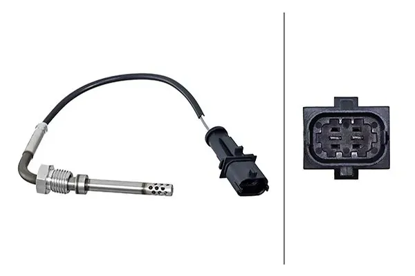 Sensor de temperatura de gases de escape del filtro de partículas 6PT010376361 HELLA