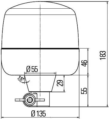 Baliza intermitente HELLA 2RL010979011