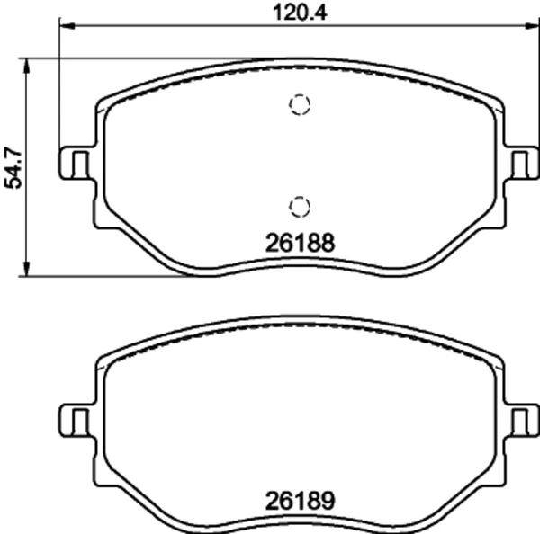 8DB 355 040-541 HELLA pastillas de freno delanteras