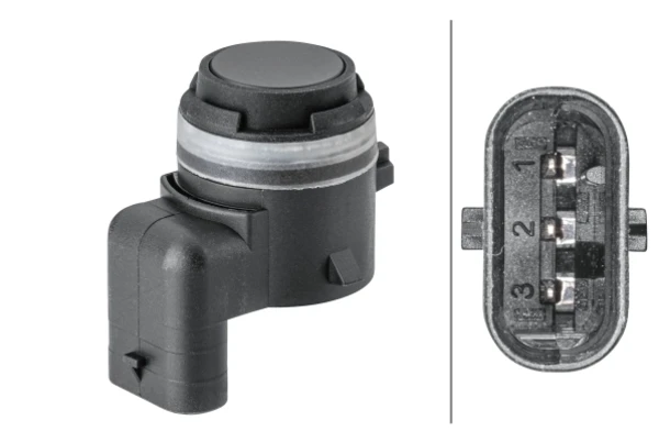 6PX358141781 HELLA sensor de alarma de estacionamiento(packtronic Parte Delantera/Trasera)