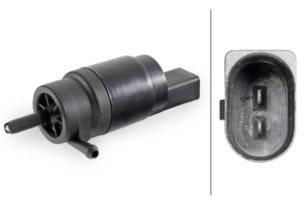 Bomba de agua limpiaparabrisas, delantera 8TW006848021 HELLA