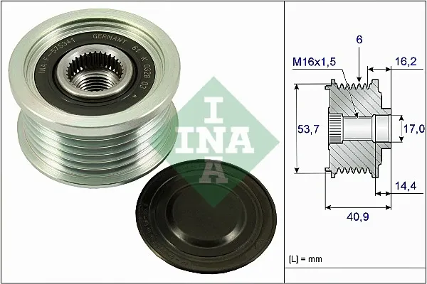 Polea alternador 535027010 INA