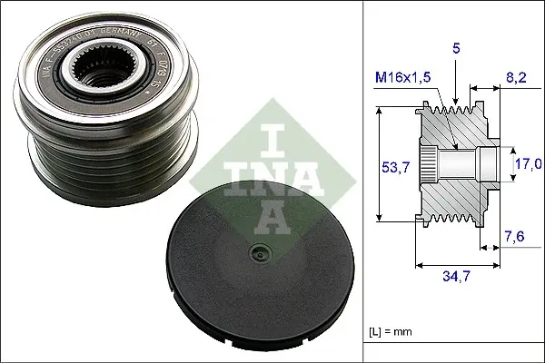 Polea alternador 535021110 INA