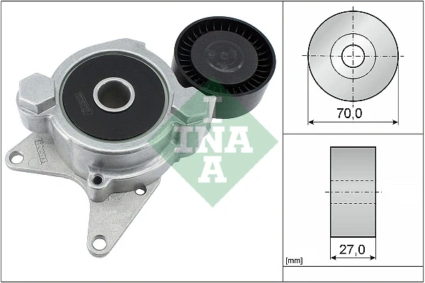 534 0174 10 INA tensor de correa, correa poli v