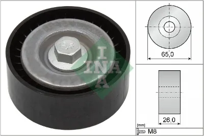 Polea tensora auxiliar de la correa poly V INA 532062110